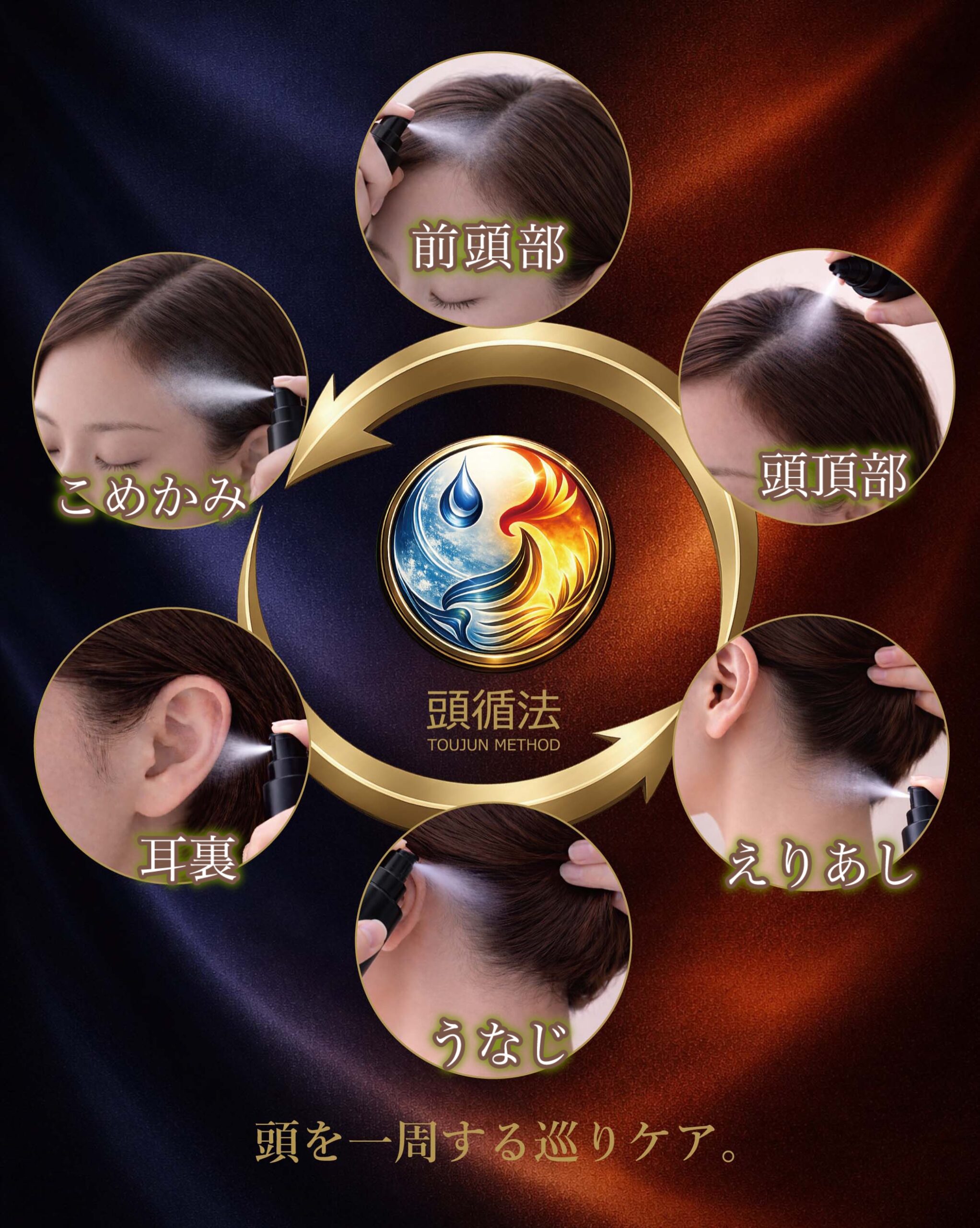 草木とミライ 頭循法（TOUJUN METHOD）使用部位イメージ