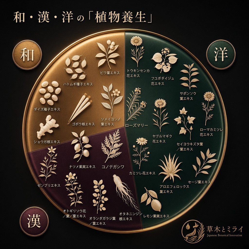 和漢洋の植物養生。完全オリジナルの伝統製法の構造図。